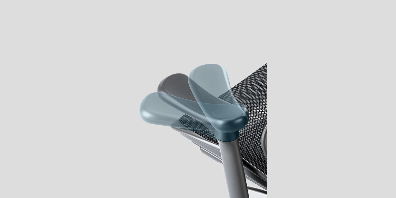 Sihoo Doro C300 4D armrest shown in multiple adjustment positions